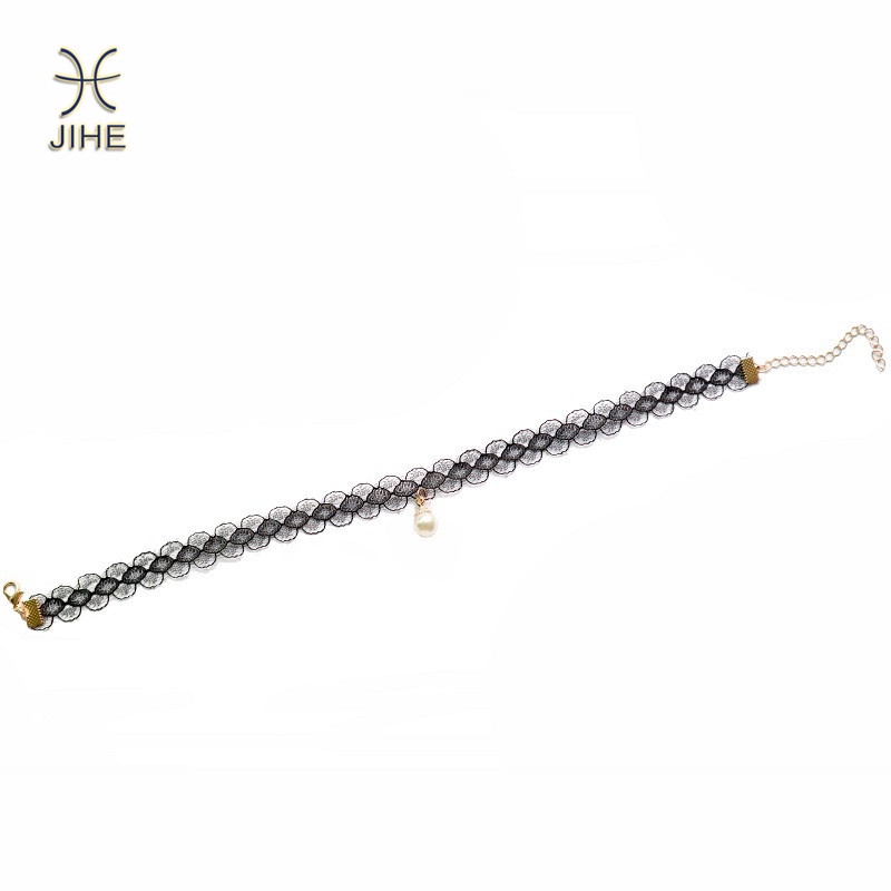 Vòng Cổ Choker Đính Ngọc Trai Thời Trang Cho Nữ
