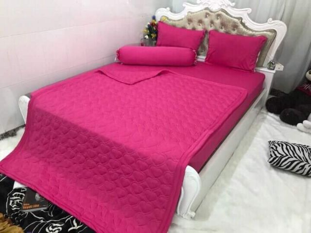 Bộ CHĂN GA THUN LẠNH HÀN QUỐC - MÀU TRƠN | BigBuy360 - bigbuy360.vn