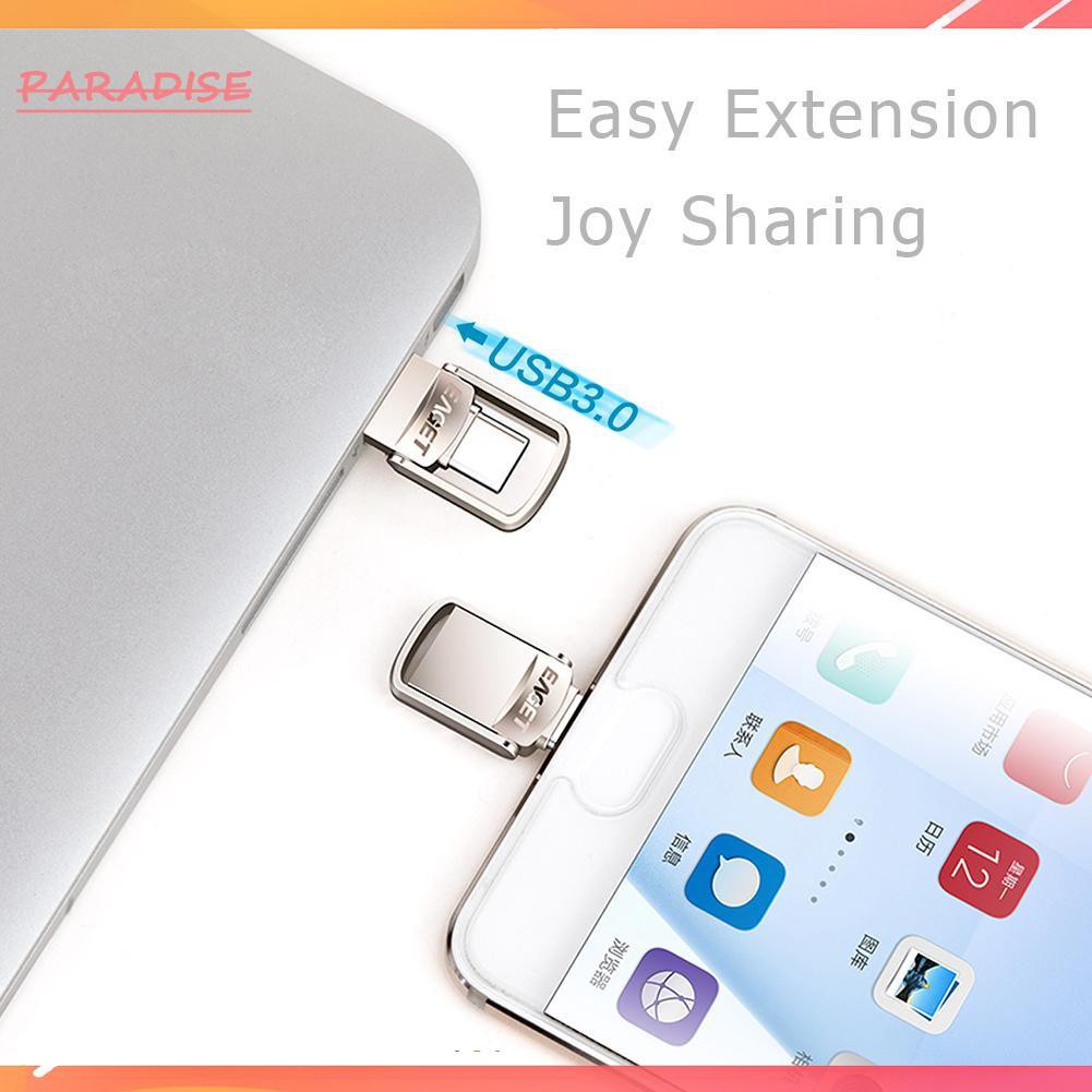 Paradise1 EAGET CU20 Metal USB 3.0 Flash Drive Memory Stick OTG Type C Mini Pen Drive | BigBuy360 - bigbuy360.vn