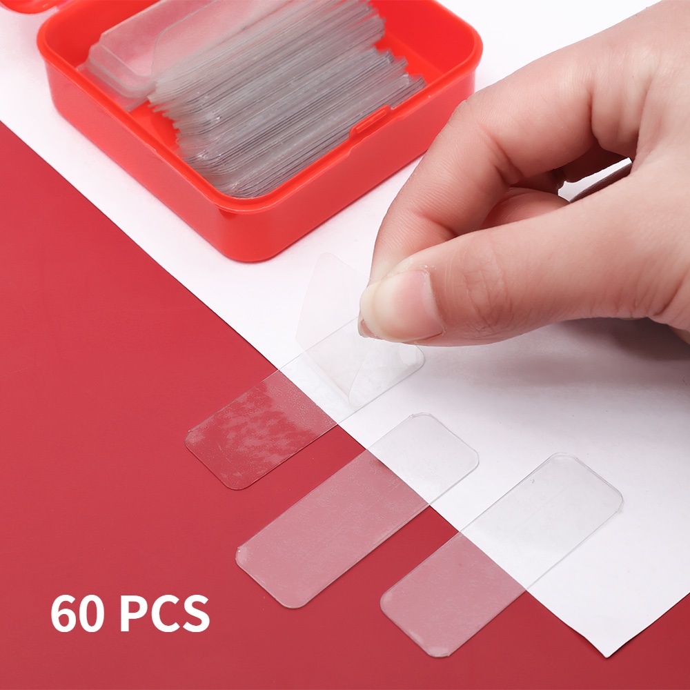 60 Miếng dán tường hai mặt bằng PVC trong suốt đa năng trang trí lễ hội mùa xuân/ năm mới