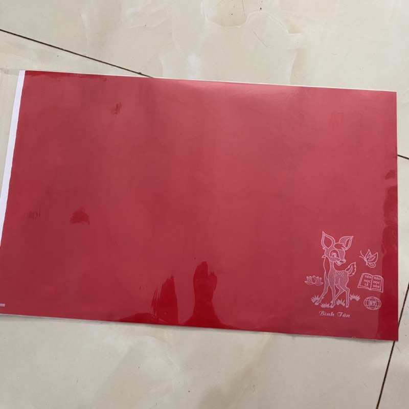 Bìa bao tập vở giấy màu học sinh 2in1