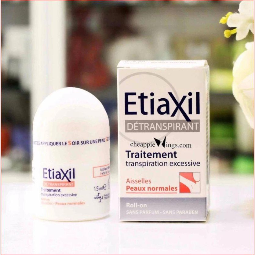 Combo Lăn khử mùi hàng ngày Etiaxil 50ml và Lăn khử mùi ngăn tiết mồ hôi cho da Thường Etiaxil (màu đỏ) 15ml