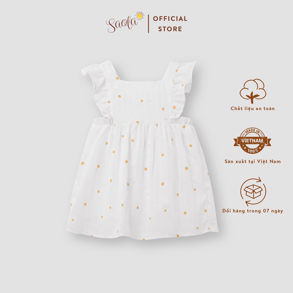 Đầm Bé Gái/ Váy Bé Gái Họa Tiết Hoa Cúc Dễ Thương - DRC010 DRC011 DRC008 DRC009 - SAOLA KIDS CLOTHING