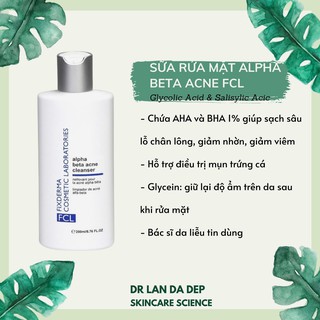 Sửa rửa mặt tri mụn chứa AHA BHA [CHÍNH HÃNG FCL USA]