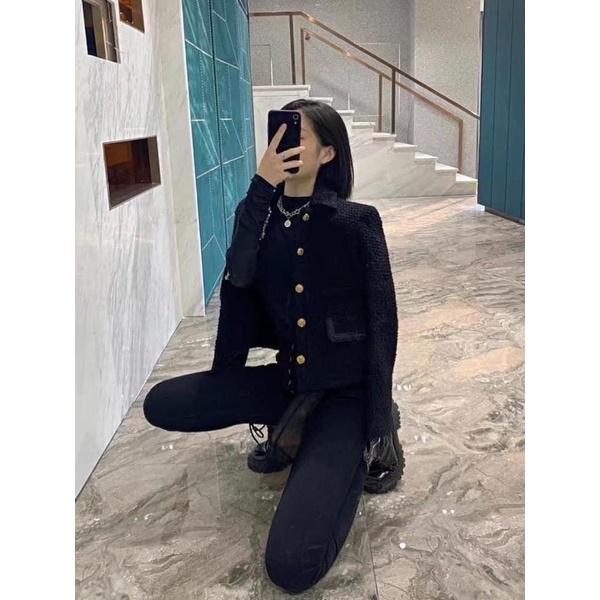 Áo khoác dạ tweed