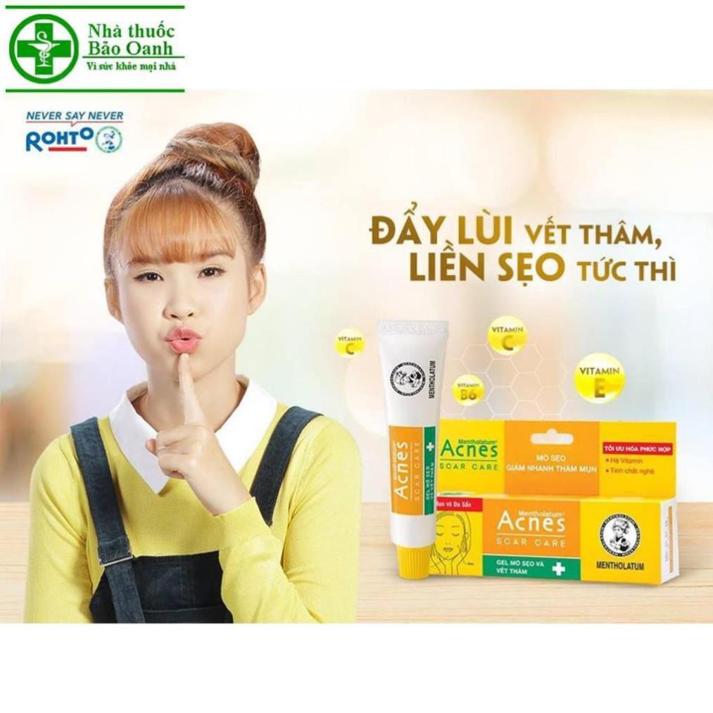 Gel làm mờ sẹo, vết thâm Acnes Mentholatum (12g)