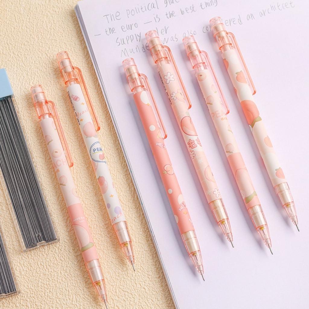 Bút Chì Kim Bấm Cute EDUSKY Sáng Tạo Dễ Thương Cho Học Sinh Văn Phòng