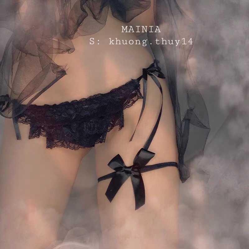 Quần Lót Ren Tầng Buộc Cột Dây Siêu Xinh Mềm Mại Cao Cấp Mainia Shop