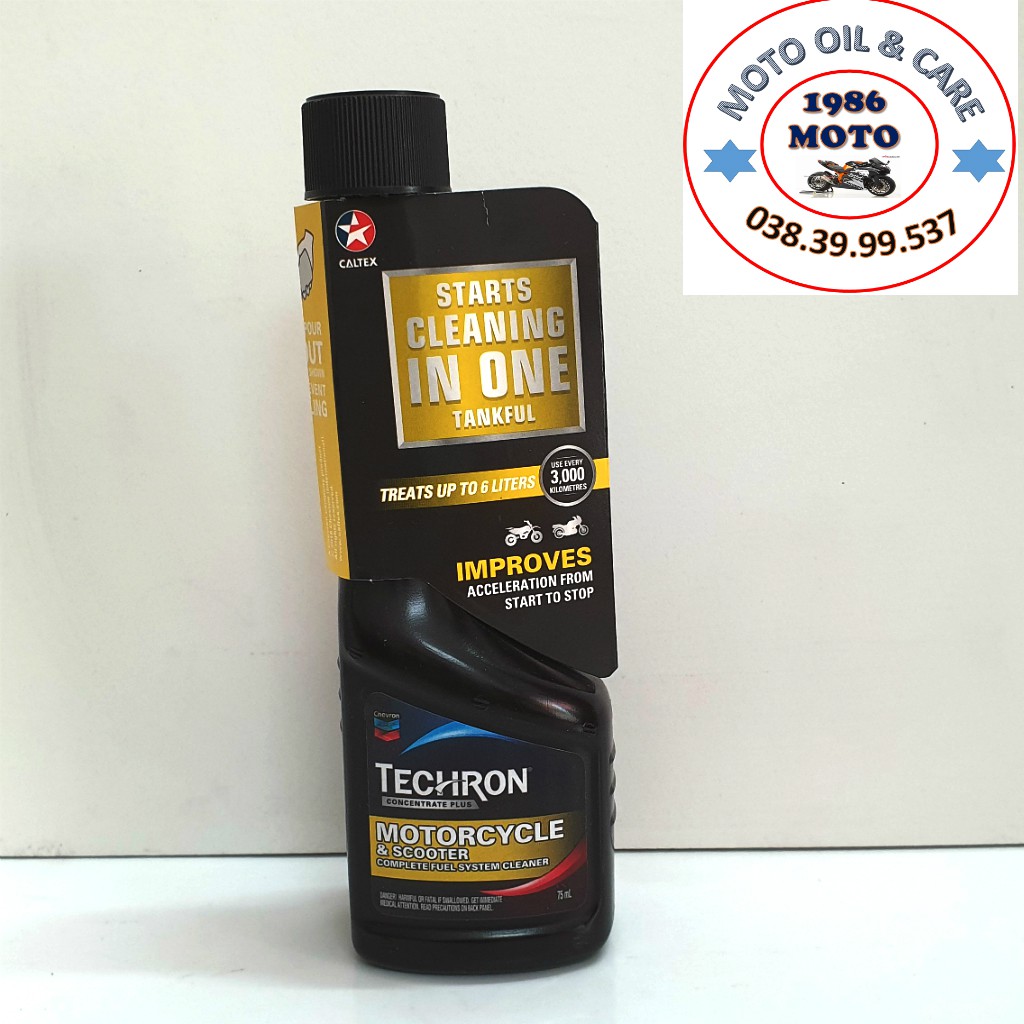 THÙNG 24 CHAI Dung dịch vệ sinh buồng đốt Caltex Techron Concentrate Plus 75ml (MẪU MỚI NHẤT 2019)