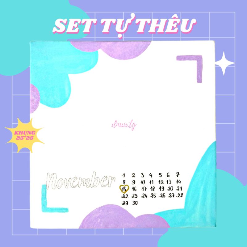 SET TRANH THÊU CANVAS