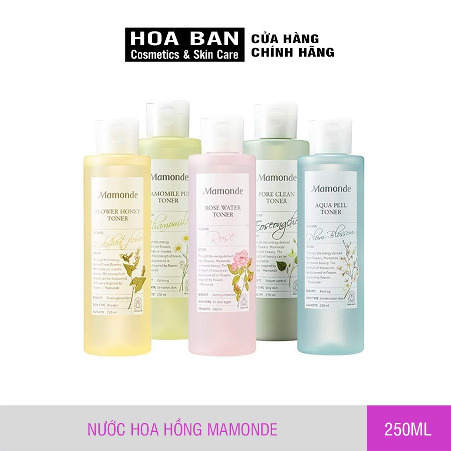 Nước Hoa Hồng Mamonde Toner 250ml (Đủ Mẫu)