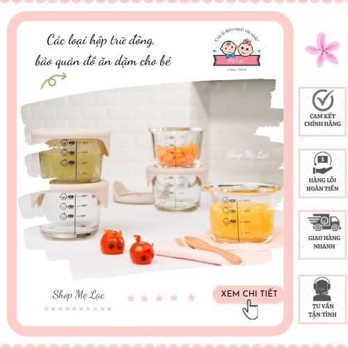 [MẸ LẠC] Các loại hộp trữ đông cao cấp, hộp đựng đa năng bảo quản đồ ăn dặm cho bé