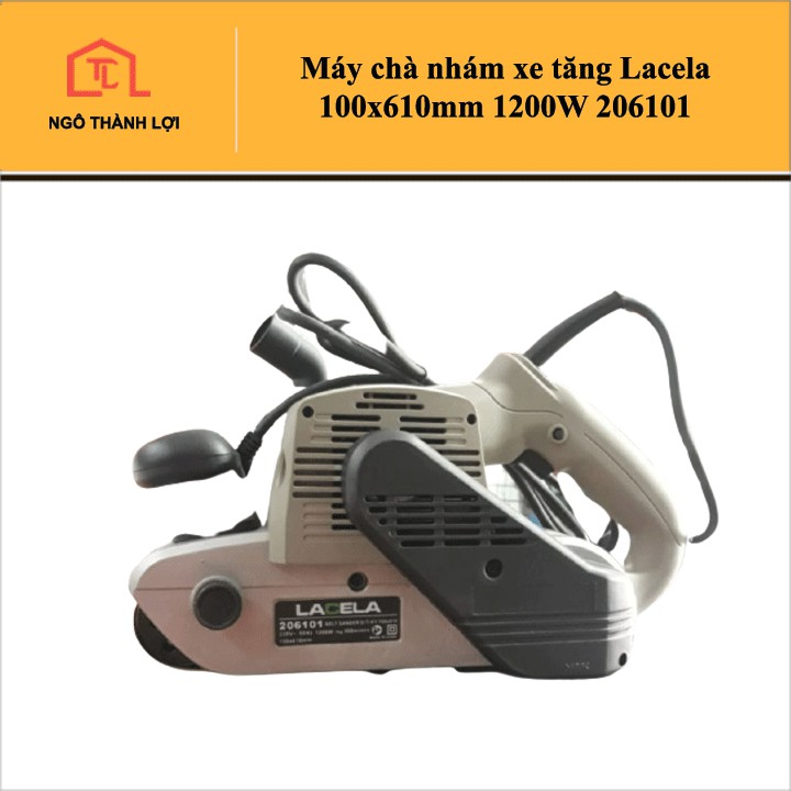 Máy chà nhám xe tăng Lacela 100x610mm 1200W 206101 - Máy chà nhám băng Lacela