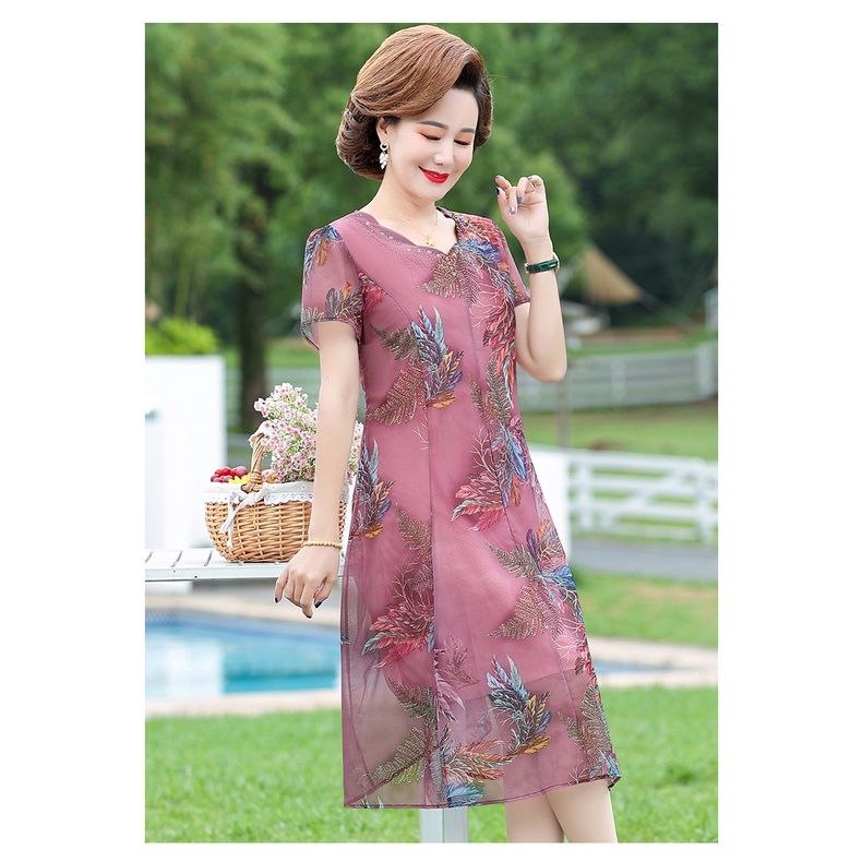 Váy nữ trung niên mùa hè cho mẹ "Mẫu mới"