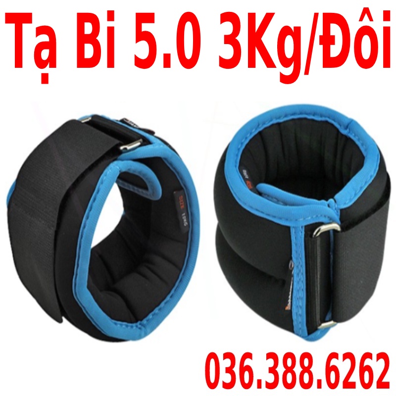 Tạ đeo tay chân tập gym phiên bản bi sắt siêu êm 4kg/đôi=2kg/bên thế hệ tạ chân tập khinh công, xà đơn, vật lý trị liệu