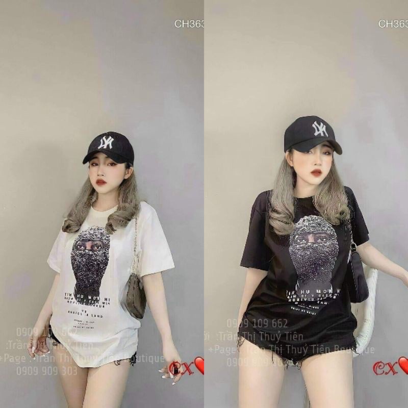 [Mã FAMAYWA giảm 10K đơn 50K] Áo phông hình mặt người tay lỡ from rộng, thoáng mát, phong cách trẻ trung | BigBuy360 - bigbuy360.vn