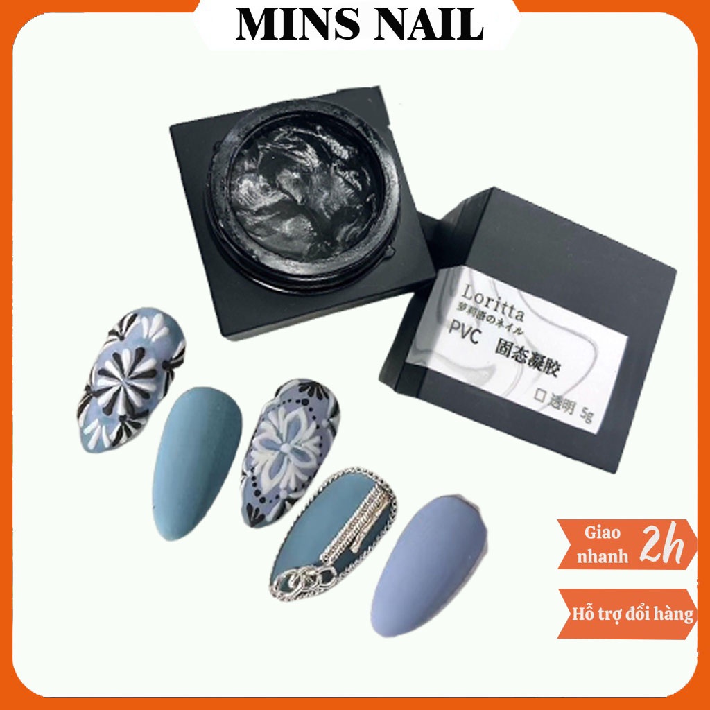 Gel nặn nail, gel khô nặn hoa màu trong không lưu huỳnh an toàn với da tay