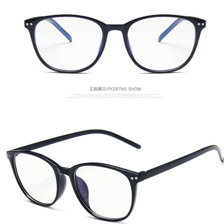 Mắt kính gọng tròn chống ánh sáng xanh phong cách cổ điển thời trang cho nam và nữ