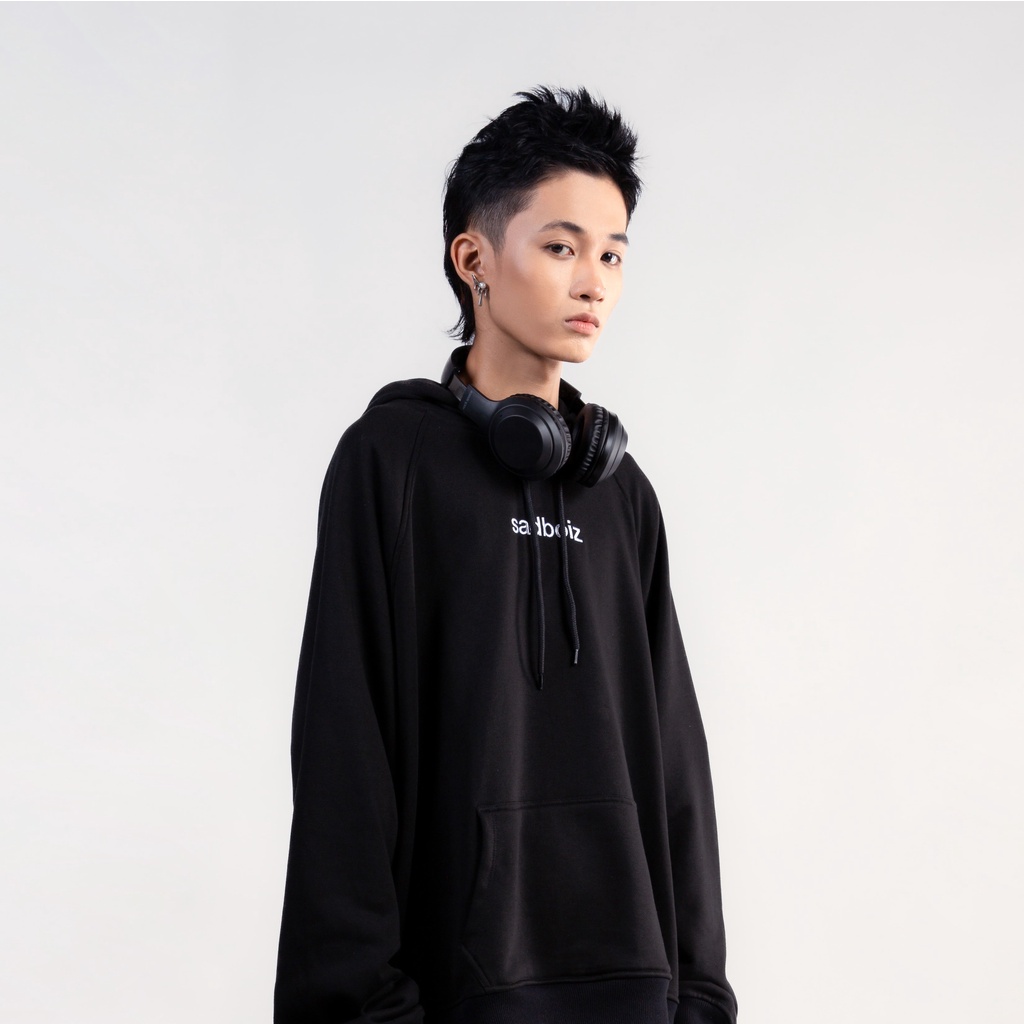 Áo hoodie SADBOIZ Signature Black