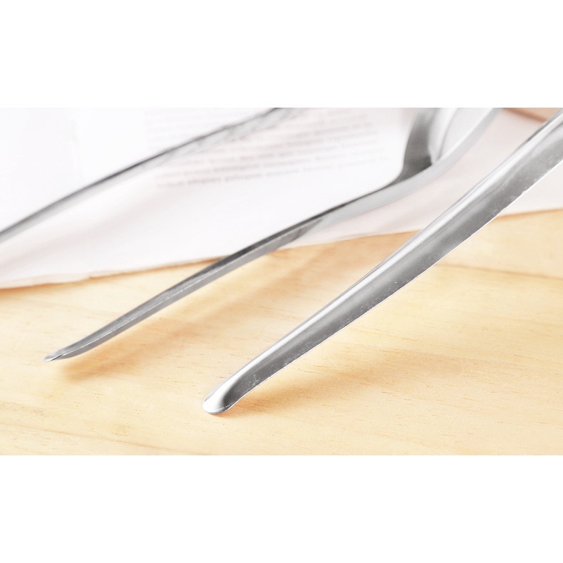 Thìa Phở Inox Cán Dài 17cm Cong