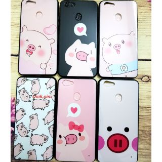 Ốp lưng Oppo F5 lưng bóng hình chú heo 6D dễ thương