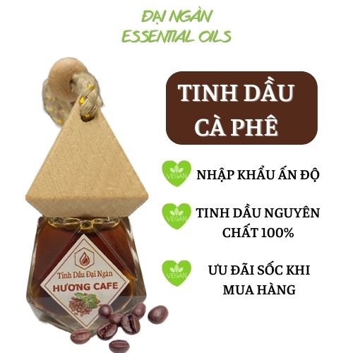 Tinh dầu cà phê treo xe nguyên chất thiên nhiên khử mùi hiệu quả 10ml