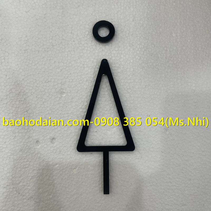 Biển chỉ dẫn nhà vệ sinh nam nữ chất liệu mica hình họa tiết sang trọng