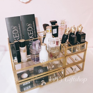 [BEST SELLER] Khay đựng mỹ phẩm Golden Queen mix ngăn kéo size to