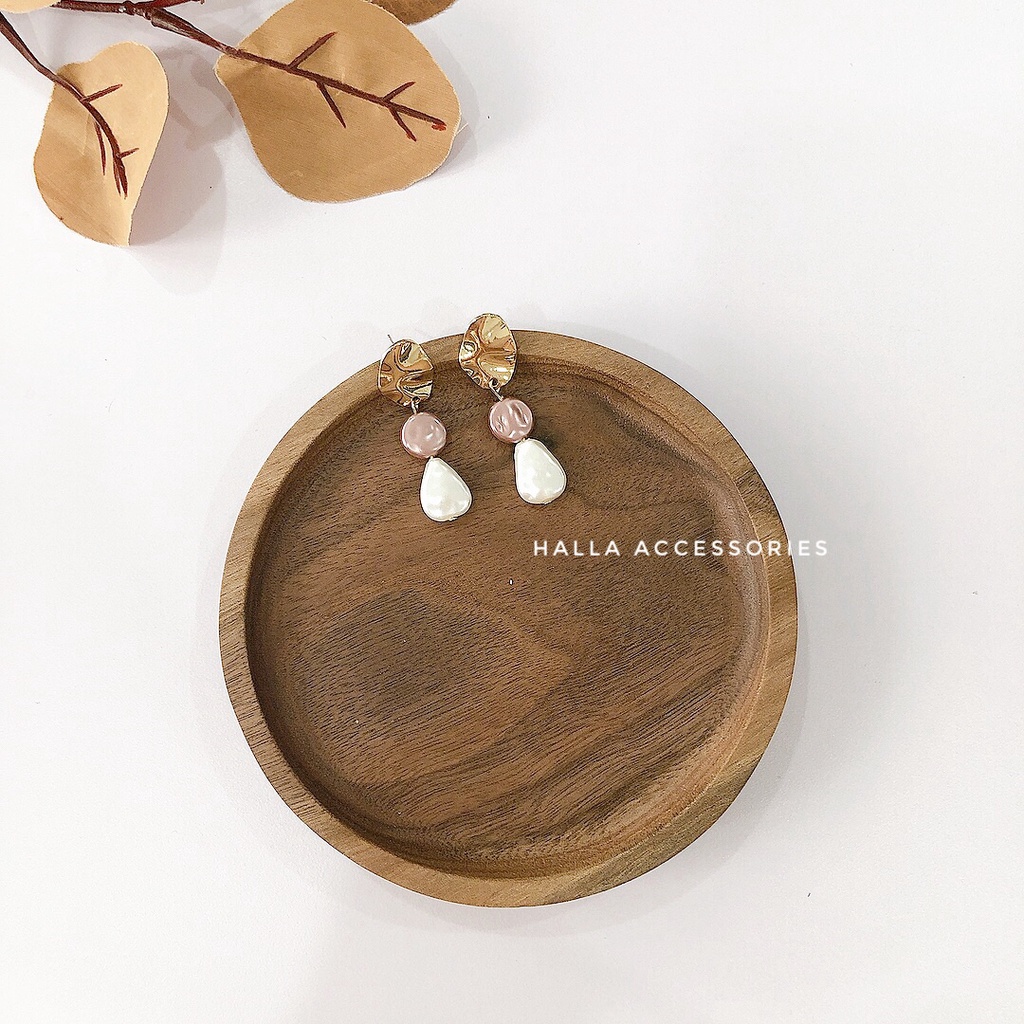 Khuyên tai phối 3 màu cao cấp HALLA BT132