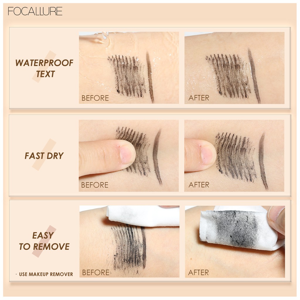 FOCALLURE (Hàng Mới Về) Mascara Chuốt Mi 2 Trong 1 Chống Nước Lâu Trôi Tiện Dụng | BigBuy360 - bigbuy360.vn