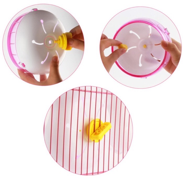 Wheel 21cm, đồ tập thể dục cho hamster, nhím