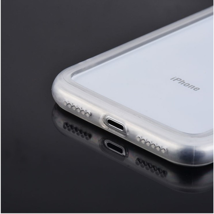 Ốp điện thoại bằng PVC mềm chịu lực trong suốt kiểu sương mờ dành cho iPhone12 11/XSMax XR 7/8PLUS 6S SE2020 6SP