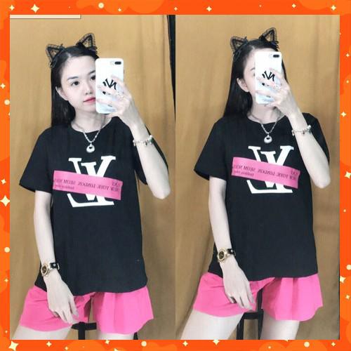 ( ĐỒ NỮ ĐẸP ) ĐỒ BỘ LV NỮ QUẦN ĐÙI - HL9SO