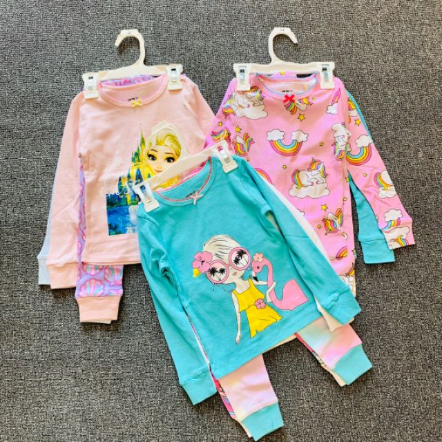 Bộ dài tay cho bé gái 2-6 tuổi