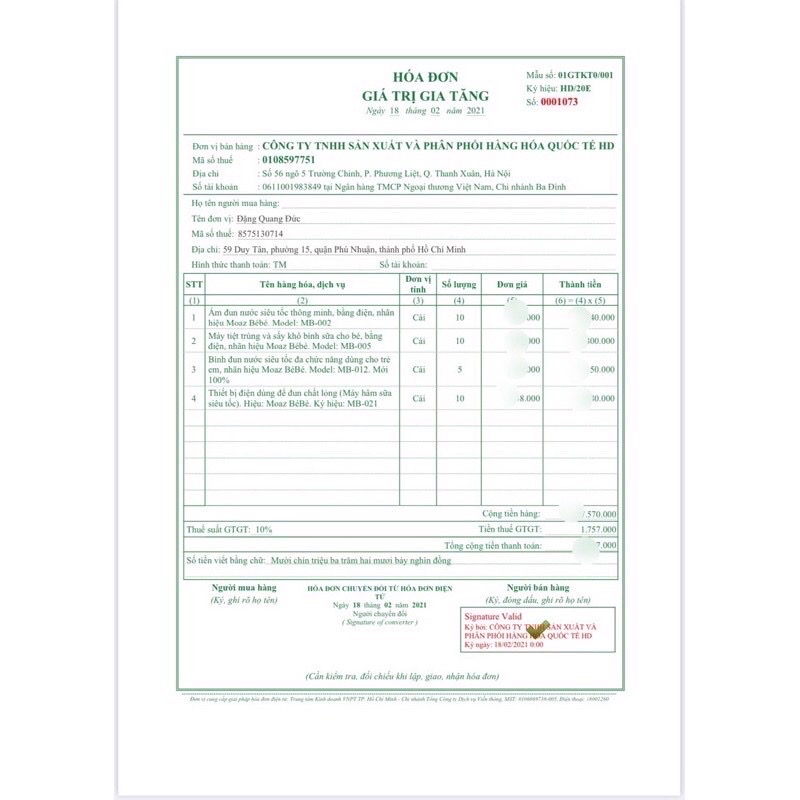 Máy đun hâm nước Moaz Bebe khử Clo MB012