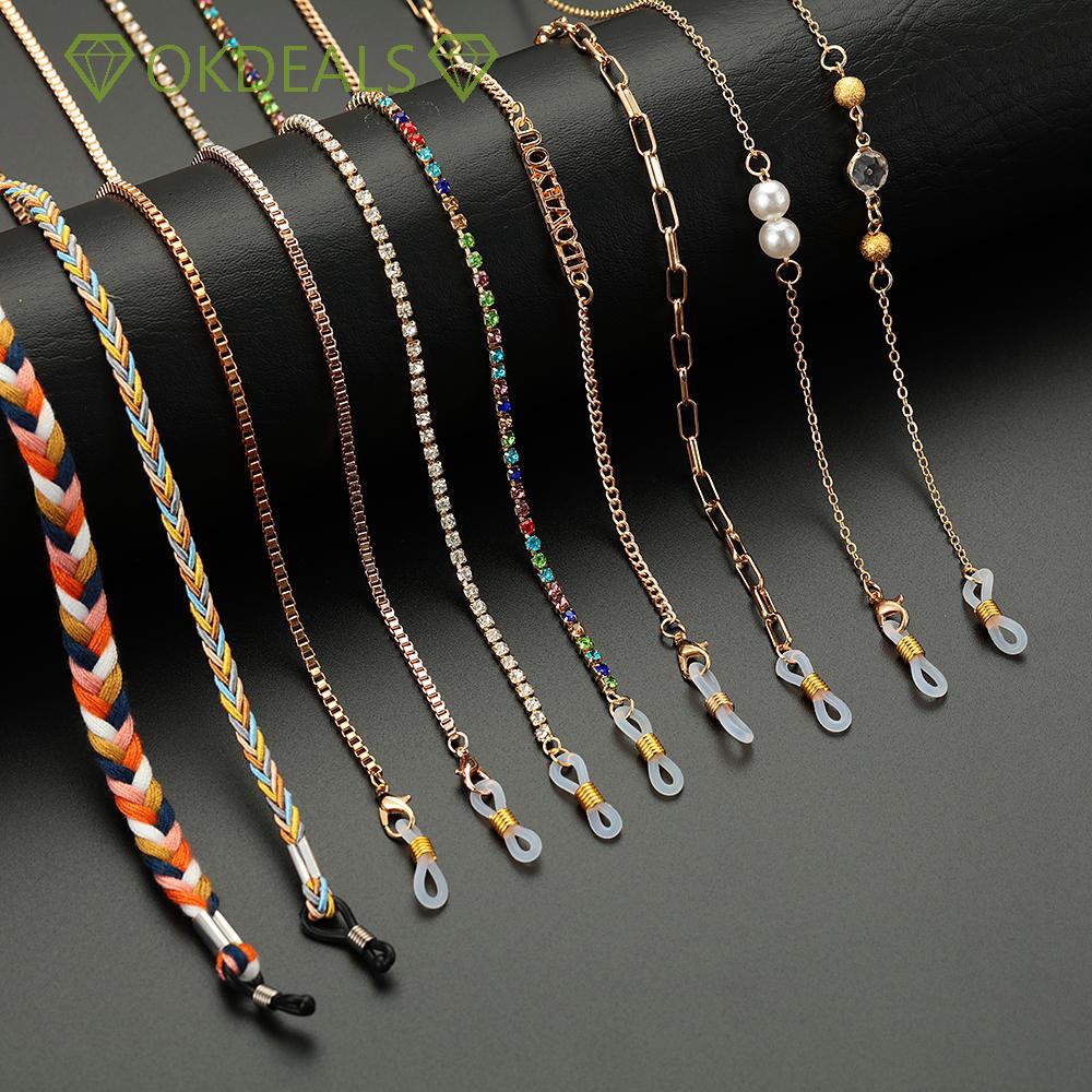 Chuỗi dây đeo kính chống trượt tùy chỉnh thời trang cổ điển cho nữ