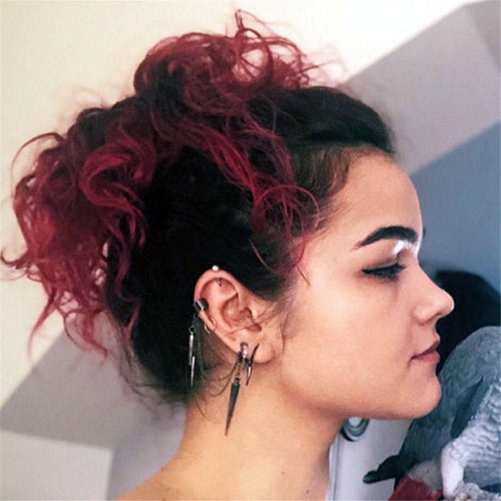 LAY 1 Đôi Bông Tai Dáng Dài Phong Cách Hip Hop Gothic Punk Cổ Điển