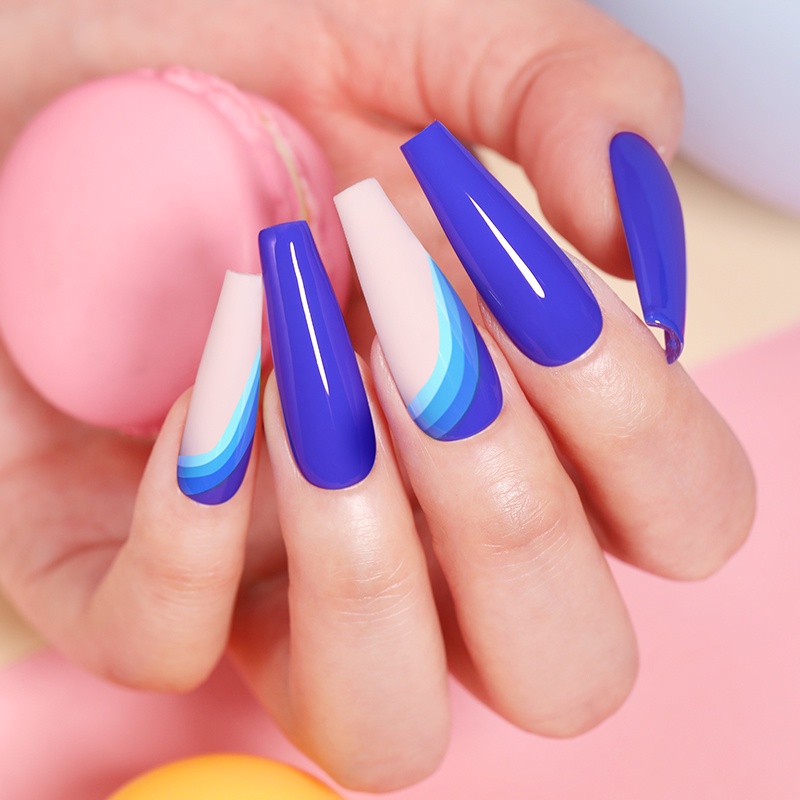 Lọ Sơn Móng Tay 7ml UV Màu Nude/Hồng/Tím Lấp Lánh