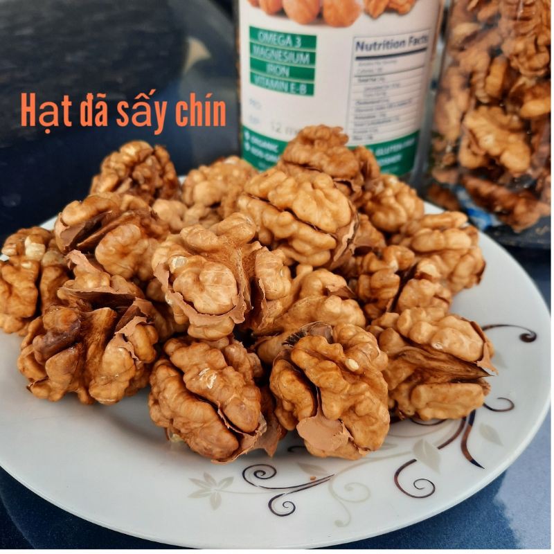 Hộp 500g Óc chó Mỹ đã bóc vỏ rang chín siêu ngon