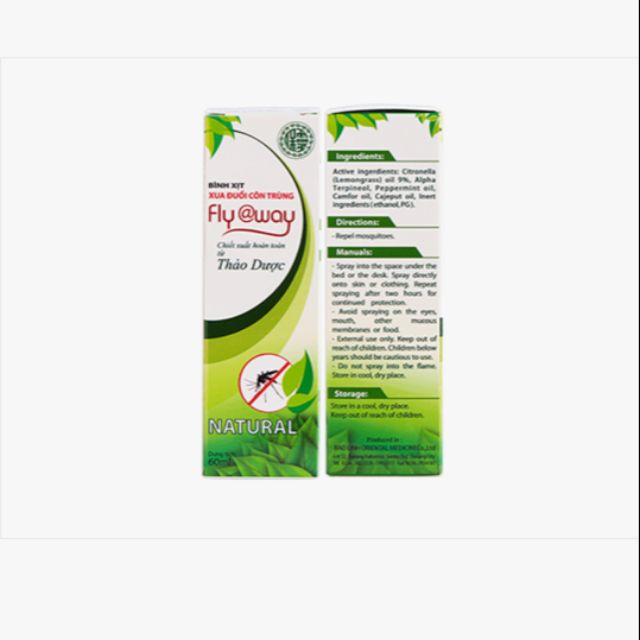 Xịt chống muỗi thảo dược Flyaway