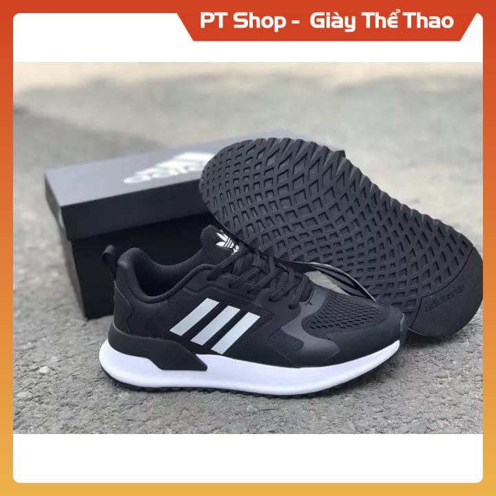 [FreeShip+Giá Hủy Diệt] Giầy Das 2021 Đen Trắng 3 Vạch trắng, Giày adi.da.s 2021 đen trắng ba sọc Sneaker