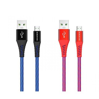 Cáp sạc nhanh truyền dữ liệu borofone bu13, 1.2m cổng micro usb