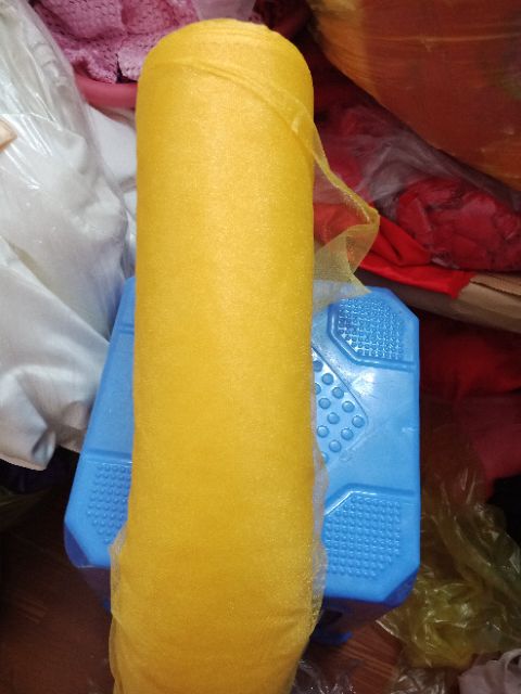 Vải voan lưới ánh nhũ