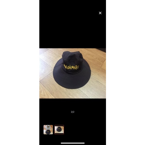 mũ đi chùa vành rộng