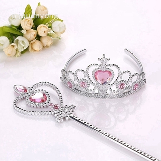 Bộ 2 Vương Miện Công Chúa Trang Trí Cho Bé Gái