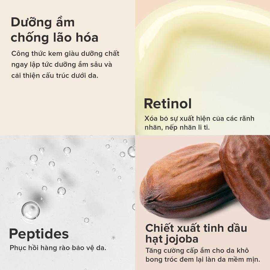 Kem Dưỡng Ẩm Chứa Retinol Ngừa Thâm Nám và Nếp Nhăn Paula's Choice Resist Intensive Repair Cream 50ml