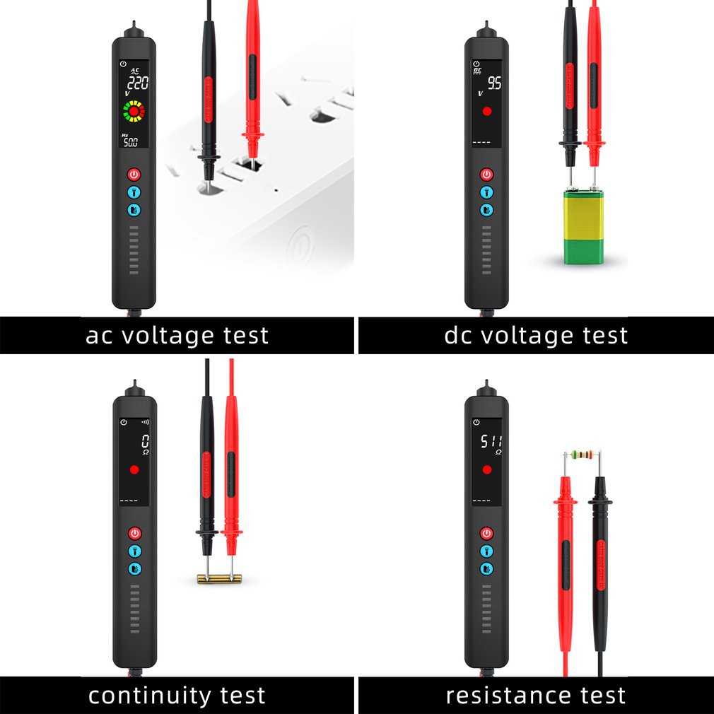 Đồng hồ vạn năng thông minh đa chức năng Bside X2 / Đo nhiệt độ bằng tia hồng ngoại / Bút điện AC / DC / Độ nhạy cực cao / Màn hình LED LCD