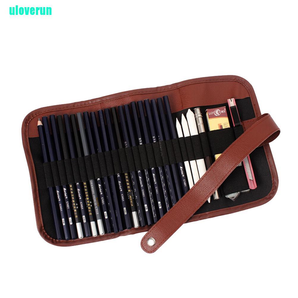Set 24 Vỏ Bút Chì Mở Rộng Bằng Than Tre Tiện Dụng