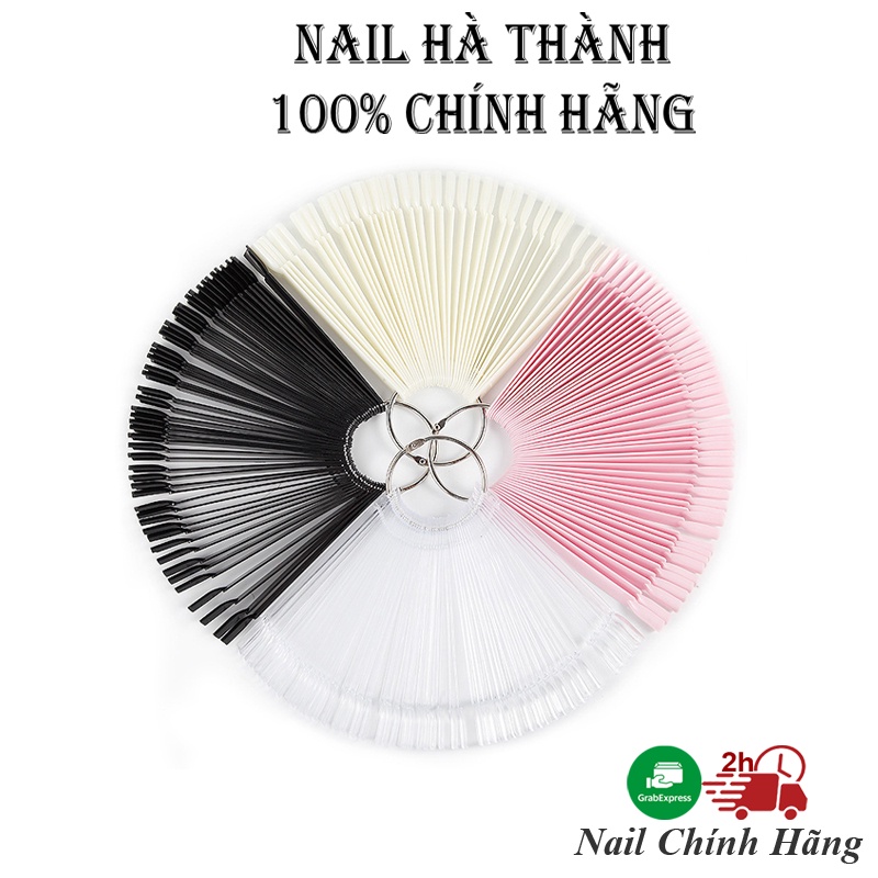 Móng que tập sơn, que móng giả tập vẽ đầu vuông Jeliva Chính Hãng set 50 cái
