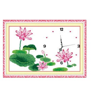 Tranh thêu chữ thập ĐH Hoa Sen A746,67x45cm chưa thêu